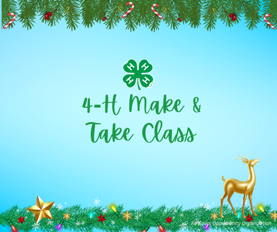 4-H make & Take Class with Christmas border