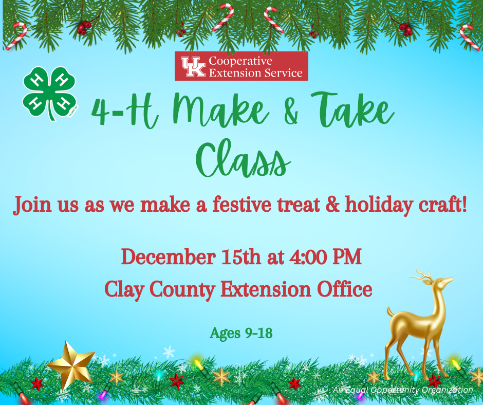4-H Make & Take Social Media Post