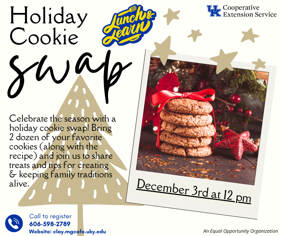 Holiday Cookie Swap social media post