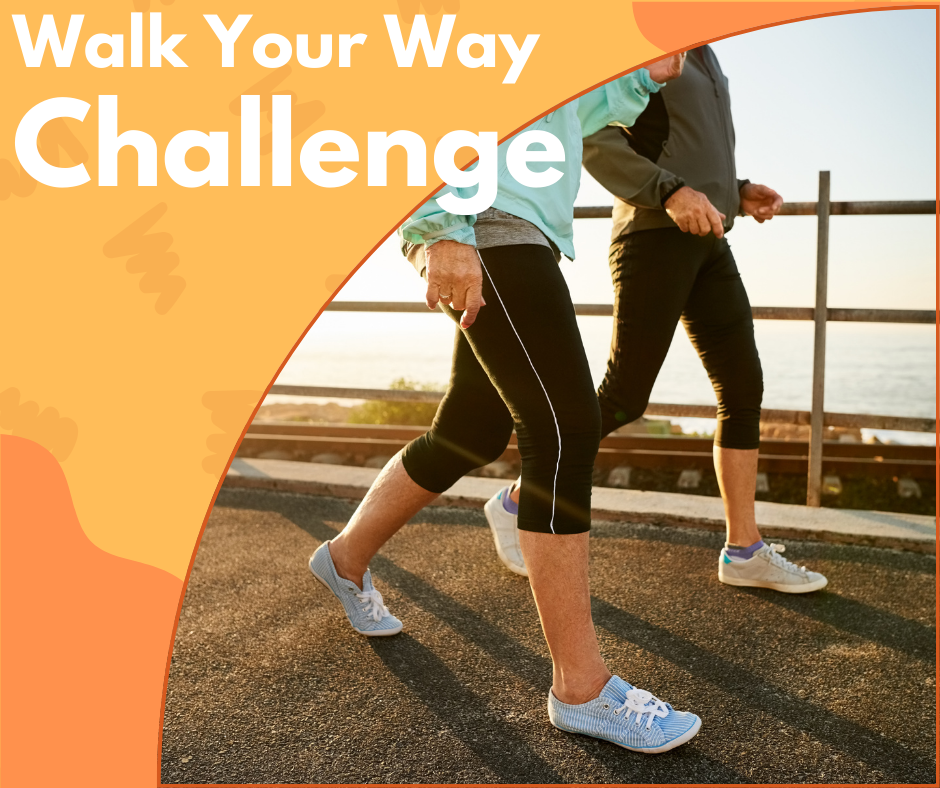 Cropped shot of two people walking